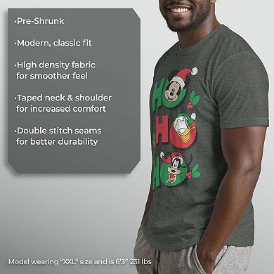 Disney's Mickey Mouse Men's And Friends Ho Ho Ho Tee