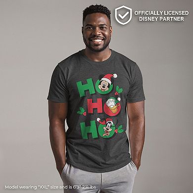 Disney's Mickey Mouse Men's And Friends Ho Ho Ho Tee