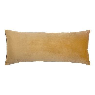 Sonoma Goods For Life® Ochre Velvet Geo 14" x 35" Pillow