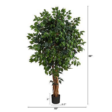 nearly natural 5.5-ft. Palace Ficus Artificial Tree