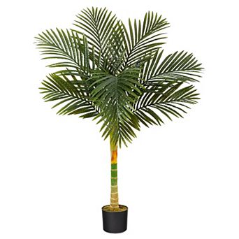 nearly natural 4-ft. Golden Cane Artificial Palm Tree