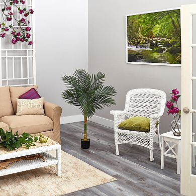nearly natural 4-ft. Golden Cane Artificial Palm Tree
