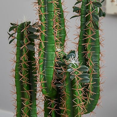 nearly natural 2.5-ft. Cactus Artificial Plant in Bowl Planter