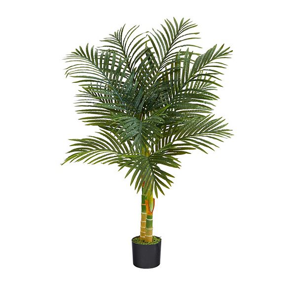 nearly natural 4-ft. Golden Cane Artificial Palm Tree