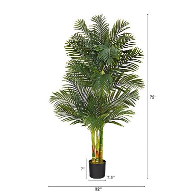 nearly natural 6-ft. Golden Cane Artificial Palm Tree