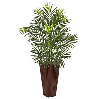 nearly natural Areca Artificial Palm in Bamboo Planter