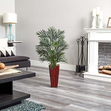 nearly natural Areca Artificial Palm in Bamboo Planter