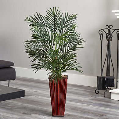 nearly natural Areca Artificial Palm in Bamboo Planter
