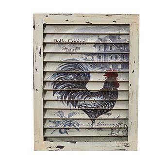 nearly natural Rooster Window Shutter Wall Decor