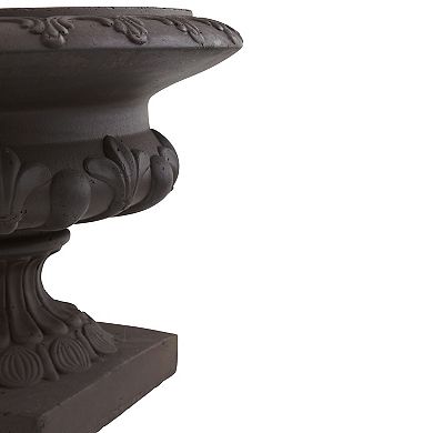 nearly natural 12.5-in. Iron-Finish Decorative Urn