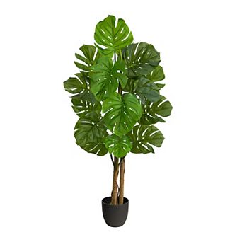 nearly natural 4-ft. UV Resistant Monstera Artificial Tree