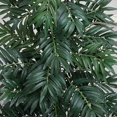 nearly natural 5.5-ft. Bamboo Palm Artificial Plant in Decorative Planter