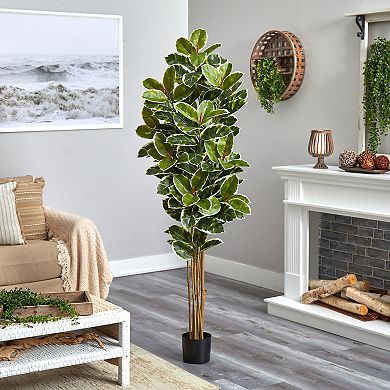 nearly natural 6-ft. UV Resistant Oak Artificial Tree