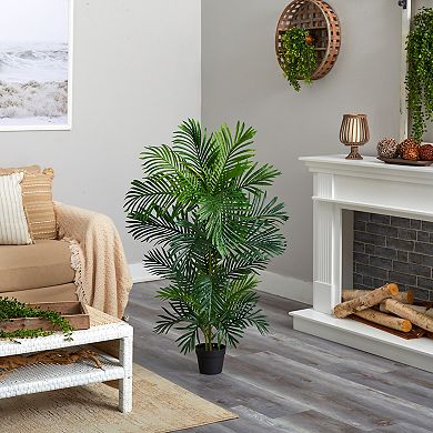 nearly natural 4-ft. UV Resistant Areca Artificial Palm Tree