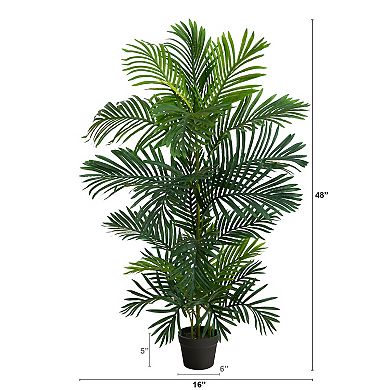 nearly natural 4-ft. UV Resistant Areca Artificial Palm Tree