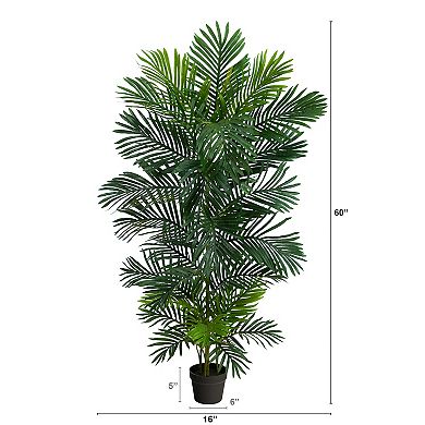 nearly natural 5-ft. UV Resistant Areca Artificial Palm Tree