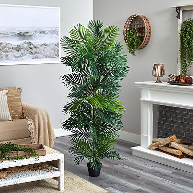 nearly natural 70-in. UV Resistant Areca Artificial Palm Tree