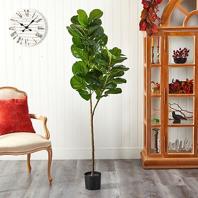 nearly natural 4.5-ft. Fiddle Leaf Fig Artificial Tree
