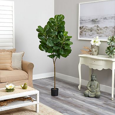 nearly natural 6-ft. Single Stem Fiddle Leaf Fig Artificial Tree