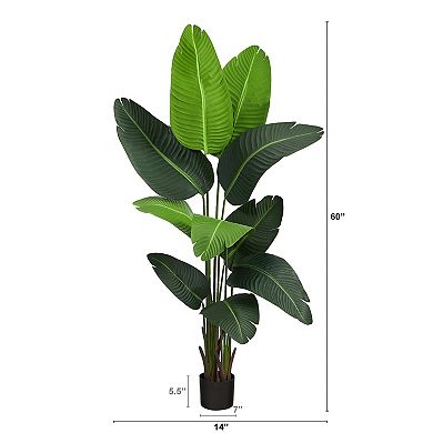 nearly natural 5-ft. Travelers Palm Artificial Tree