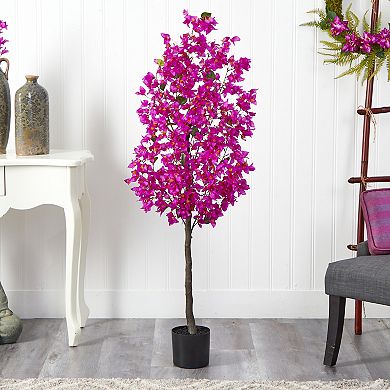 nearly natural 5-ft. Purple Bougainvillea Artificial Tree