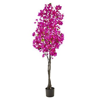 nearly natural 6-ft. Purple Bougainvillea Artificial Tree