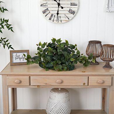 nearly natural 31-in. Philodendron Artificial Ledge Plant