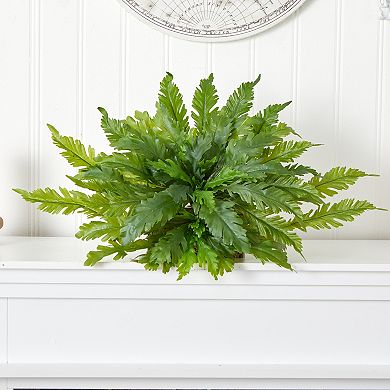 nearly natural 26-in. Fern Artificial Ledge Plant