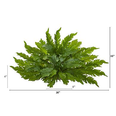 nearly natural 26-in. Fern Artificial Ledge Plant