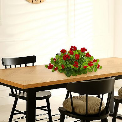 nearly natural 24-in. Geranium Artificial Ledge Plant