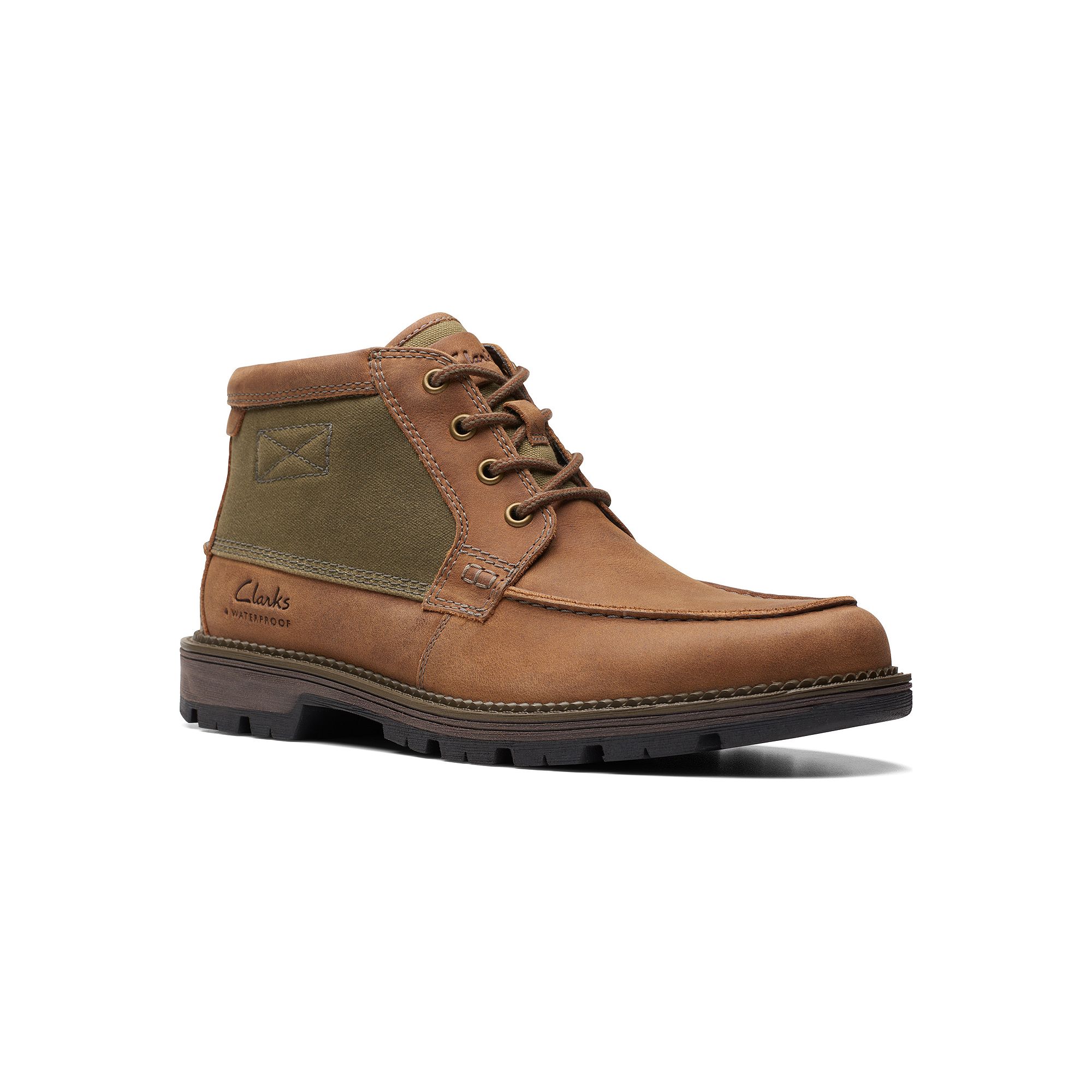Clarks® Maplewalk Mens Leather Ankle Boots, Size: 7.5, Brown