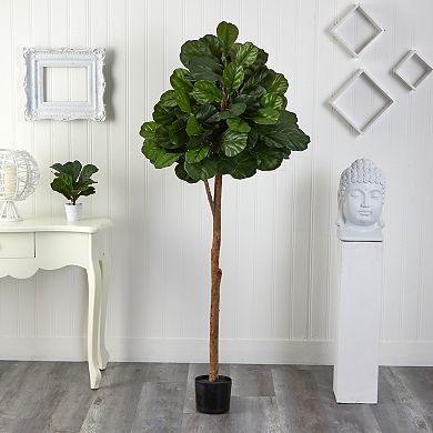 nearly natural 6-ft. Full Foliage Fiddle Leaf Fig Artificial Tree