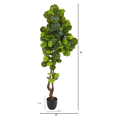 nearly natural 78-in. Real Touch Fiddle Leaf Artificial Tree