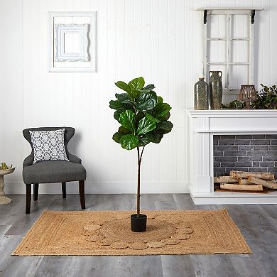 nearly natural 54-in. Real Touch Fiddle Leaf Artificial Tree