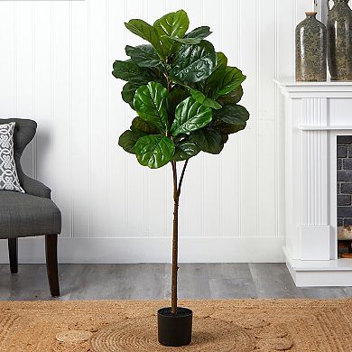 nearly natural 54-in. Real Touch Fiddle Leaf Artificial Tree