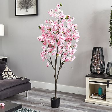 nearly natural 6-ft. Cherry Blossom Artificial Tree