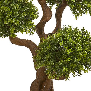 nearly natural 3.5-ft. Four Ball Boxwood Artificial Topiary Tree