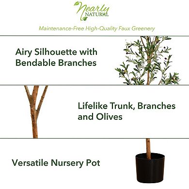 nearly natural 82-in. Olive Artificial Tree