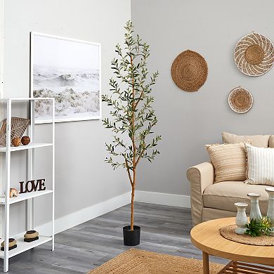 nearly natural 82-in. Olive Artificial Tree