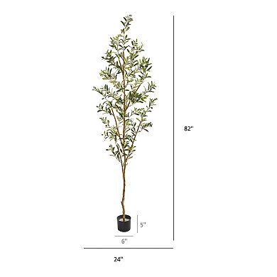 nearly natural 82-in. Olive Artificial Tree
