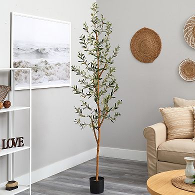 nearly natural 82-in. Olive Artificial Tree