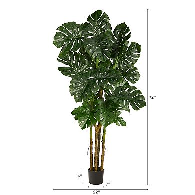 nearly natural 6-ft. Monstera Artificial Tree