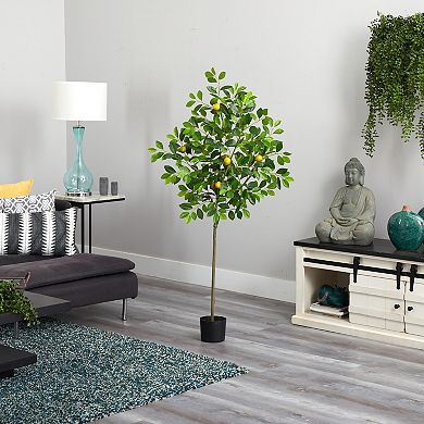 nearly natural 61-in. Lemon Artificial Tree