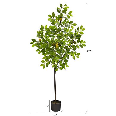 nearly natural 61-in. Lemon Artificial Tree