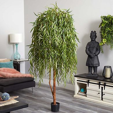 nearly natural 7-ft. Willow Artificial Tree