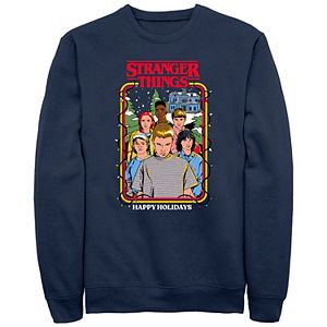 Sweatshirt Stranger Things Logo De Noël Tricoté - Vêtement Décontracté Pour Fans De La Série (coupe Classique)