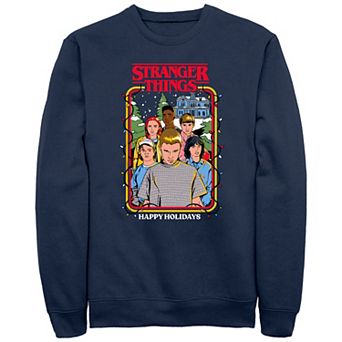 Men's Stranger Things Happy Holidays Graphic Fleece