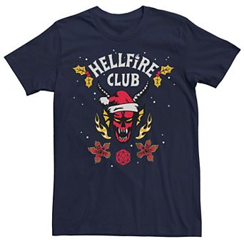 Men's Stranger Things Hellfire Holiday Graphic Tee