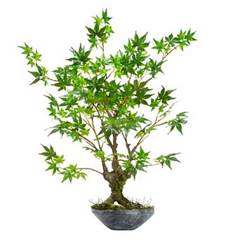 nearly natural 30 in Maple Bonsai Artificial Tree in Planter
