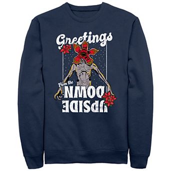 Men's Stranger Things Greetings From The Upside Down Graphic Fleece